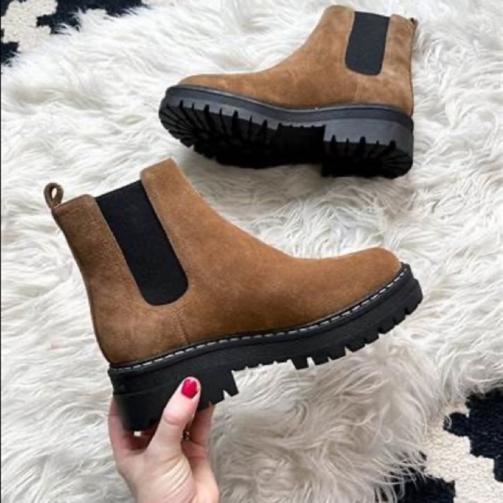 Marc Fisher Padmia Boot Natural Size 7